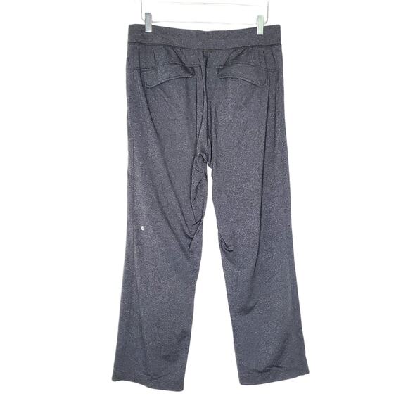 Lululemon Kung Fu Pants L Gray Hip Back Pockets Flat Seams Gym Training - Picture 2 of 10
